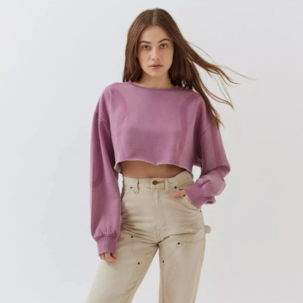 UO BDG Izzy Illusion Cropped Sweatshirt - Picture 4 of 6